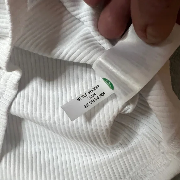 J.Crew Women’s White Vintage Rib Shelf-Bra Tank Top, NWT, Size XXS - Picture 8 of 8